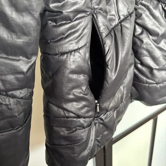 Patagonia Women Lidia Insulated Puffer Quilted Jacket Hooded Black Small Outdoor - Picture 9 of 16